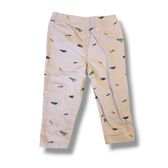 Carter's Twill Back To School Print Pants - Picture 2 of 3